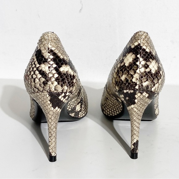 New Ted Baker Alesiya Snakeskin-Print Leather Heels Court Shoes size 39.5 - Picture 5 of 8